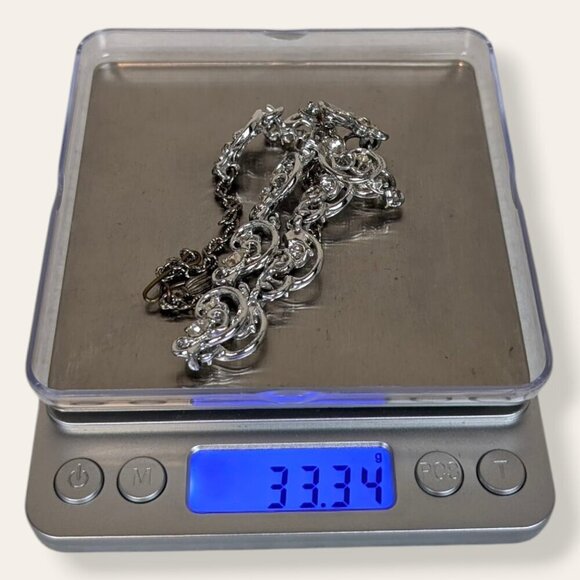 Vintage Rhinestone Accent Choker Necklace - Picture 7 of 7